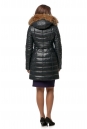 Женское кожаное пальто из натуральной кожи с капюшоном, отделка енот 8013021-3
