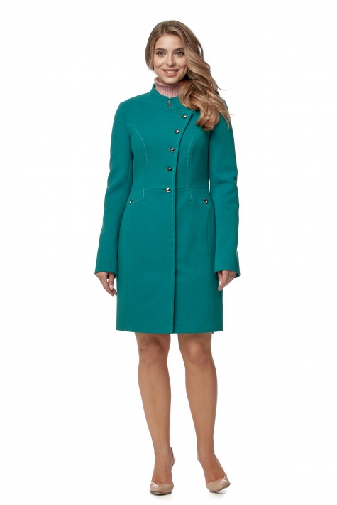 Женское пальто из текстиля с воротником 8016184