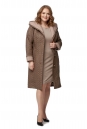 Женское пальто из текстиля с капюшоном 8019513-2