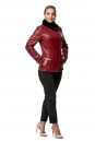 Женская кожаная куртка из эко-кожи с воротником, отделка искусственный мех 8019563-2