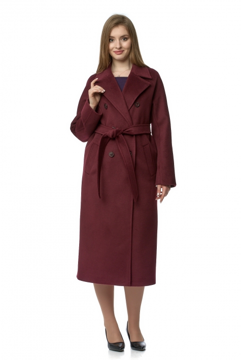 Женское пальто из текстиля с воротником 8021110