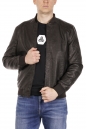Мужская кожаная куртка из эко-кожи с воротником 8021865-9