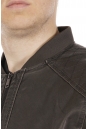 Мужская кожаная куртка из эко-кожи с воротником 8021872-12