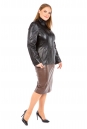 Женская кожаная куртка из натуральной кожи с воротником 8021974-3