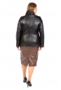Женская кожаная куртка из натуральной кожи с воротником 8021974-4