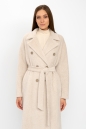 Женское пальто из текстиля с воротником 8022142-3