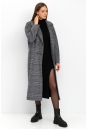 Женское пальто из текстиля с воротником 8022144