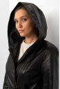 Женское кожаное пальто из натуральной кожи с капюшоном 8022287-4