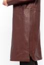 Женский кожаный плащ из натуральной кожи с капюшоном 8022291-5