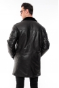 Мужская кожаная куртка из натуральной кожи на меху с воротником 8022301-4
