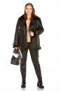 Женская кожаная куртка из эко-кожи с воротником, отделка искусственный мех 8022581
