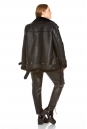 Женская кожаная куртка из эко-кожи с воротником, отделка искусственный мех 8022581-6