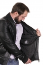 Мужская кожаная куртка из натуральной кожи с воротником 8022597-9