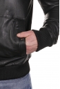 Мужская кожаная куртка из натуральной кожи с воротником 8022597-11