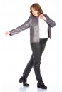 Женская кожаная куртка из натуральной кожи с воротником 8022650-4