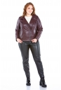 Женская кожаная куртка из натуральной кожи с воротником 8022725-5