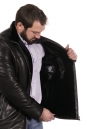 Мужская кожаная куртка из натуральной кожи на меху с воротником 8022942-9